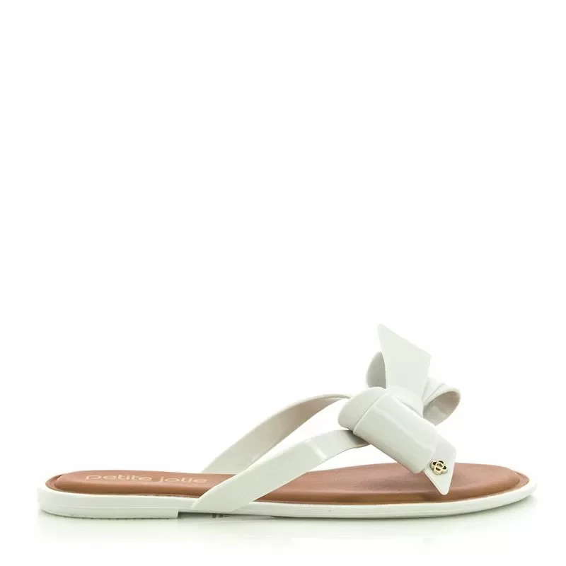 Дамски Равни Чехли PETITE JOLIE – PJ6549 WHITE/CARAMEL