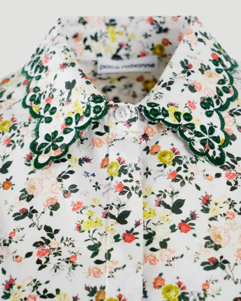 Floral Shirt in Cotton — снимка 3