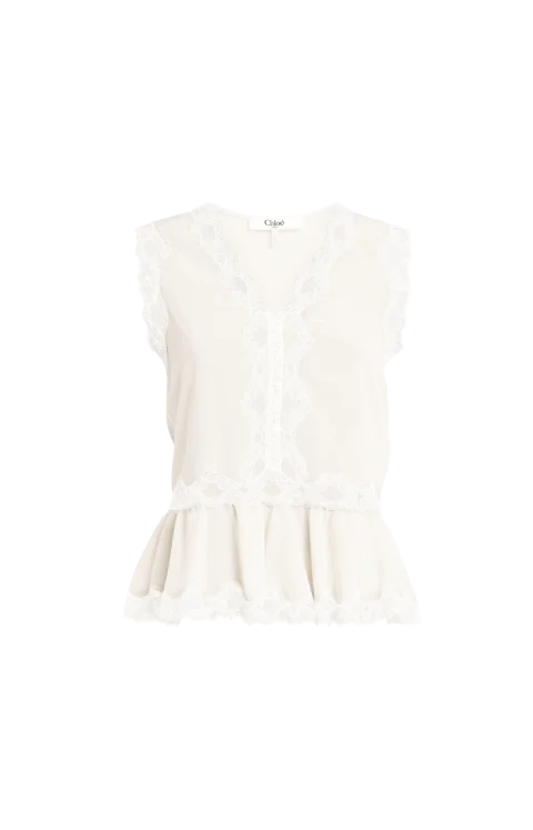 Sleeveless Peplum Top