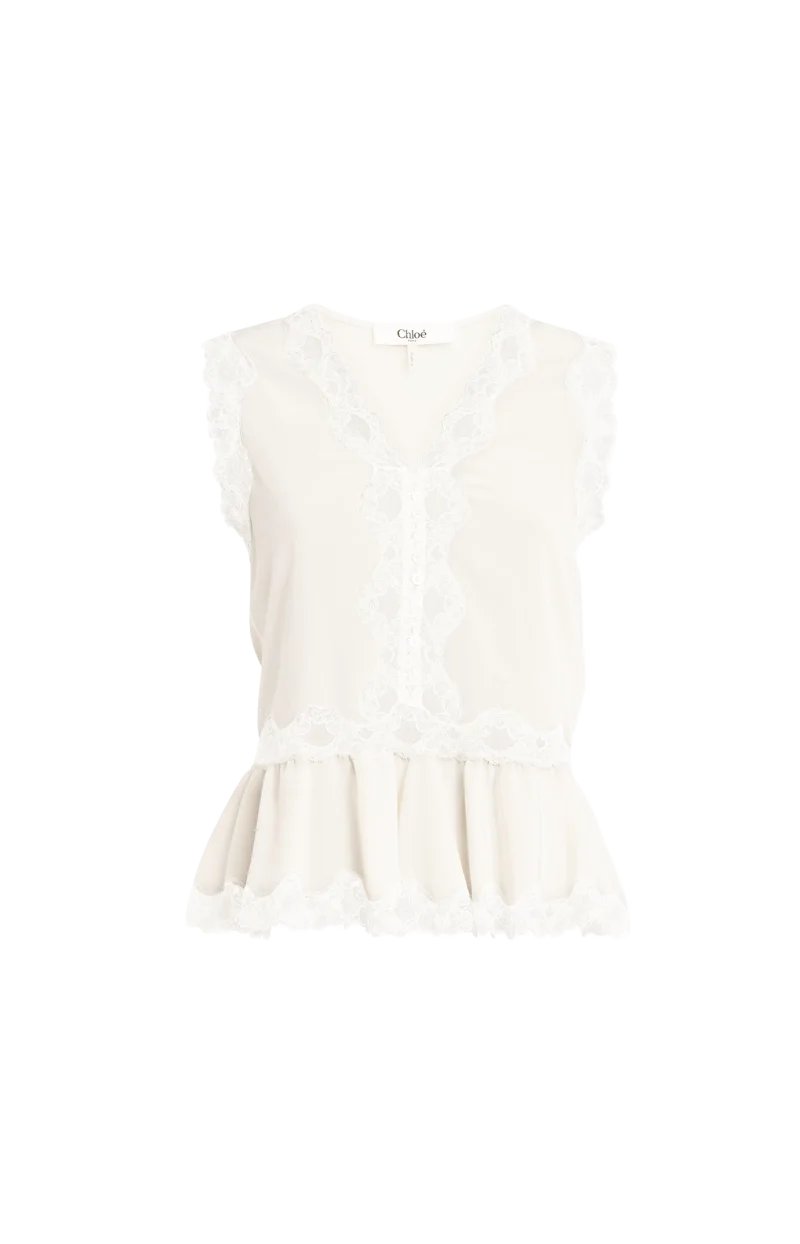 Sleeveless Peplum Top
