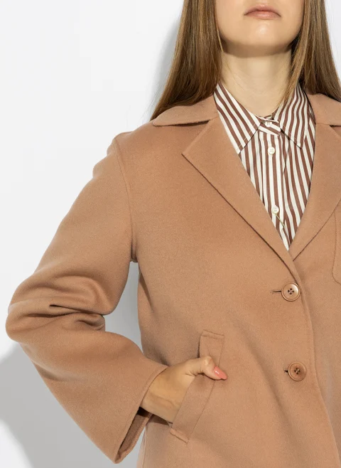Късо палто от фина вълна Weekend Max Mara Wkdpelota — снимка 6