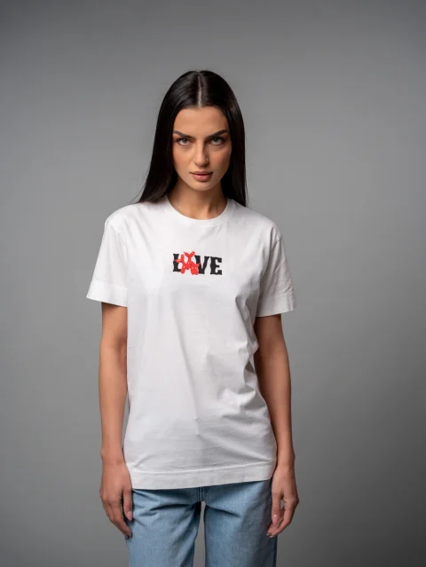 Бяла тениска Guilty Love — снимка 6