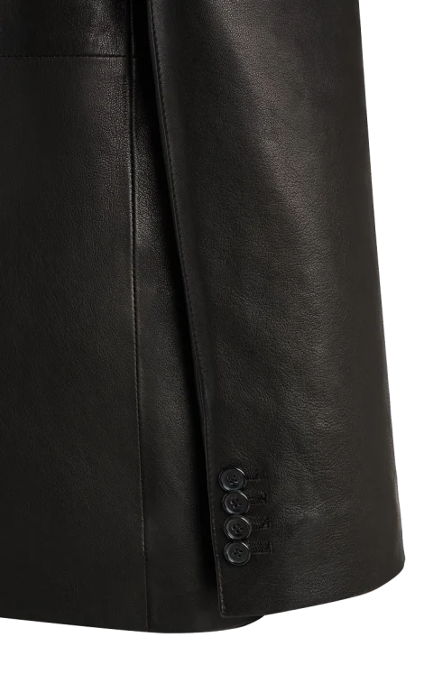 Sarmine Jacket in Black Leather — снимка 2