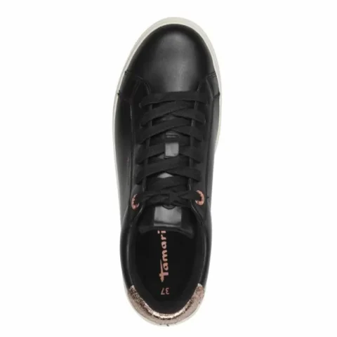 Дамски Сникърс TAMARIS – 1-23622-42-048 BLACK/GOLD — снимка 4