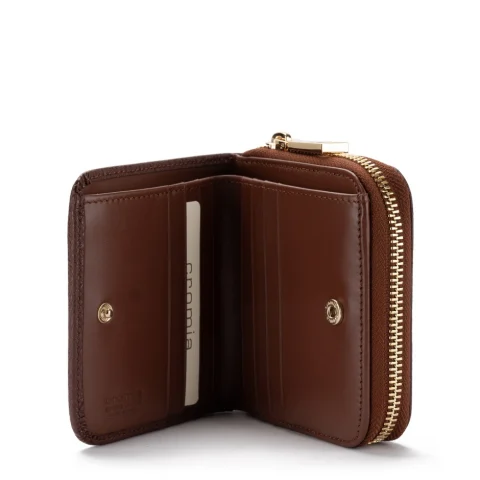 Дамски кафяв портфейл Mina 2012 Cromia — снимка 4