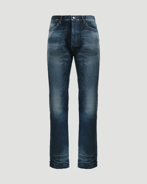 Jeans with Worn-Out Effect