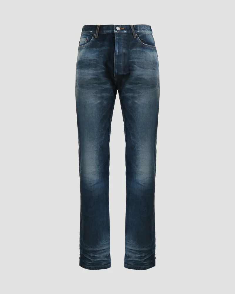 Jeans with Worn-Out Effect