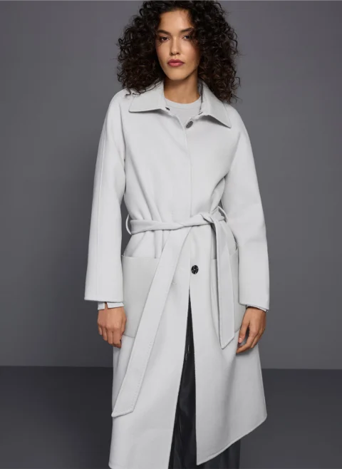 Палто от вълна с кожени детайли Marc Cain Collections — снимка 14