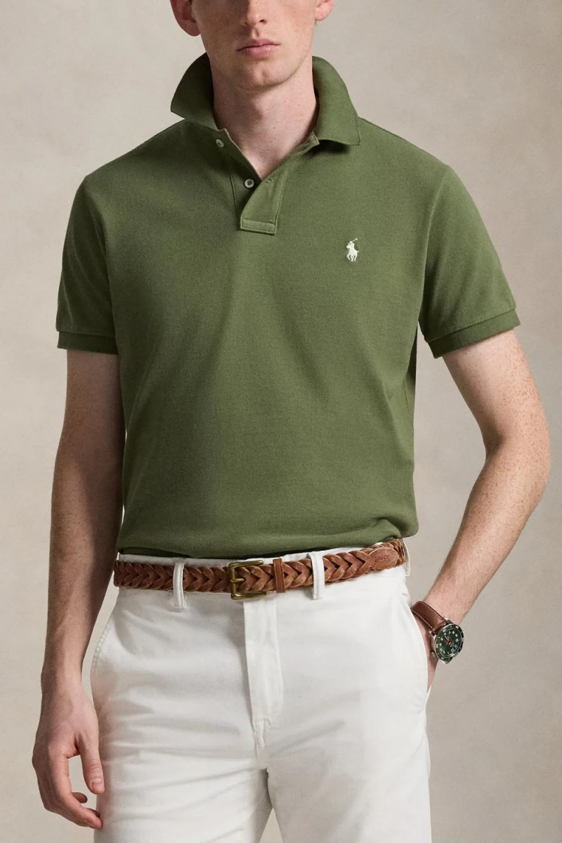 Polo Basic Mesh-Ssl-Knt 710680784090 300 green — снимка 2