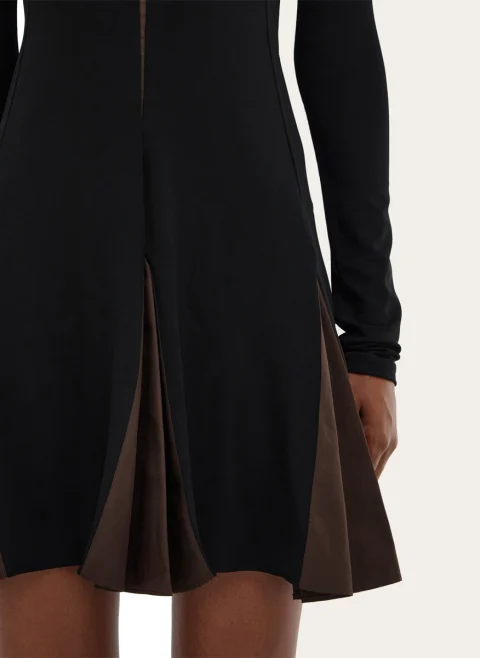 Мини рокля с плисиран мотив Ferragamo — снимка 5