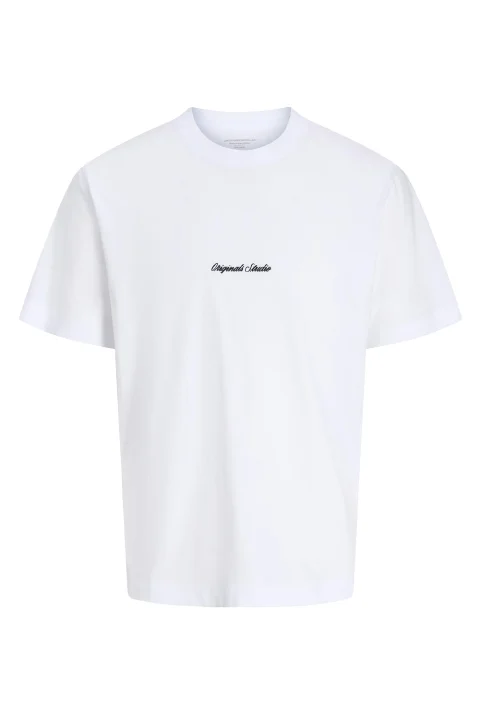 T-Shirt Jornorrebro Emb Ss Crew Neck 12282892 11-0601 TCX bright white