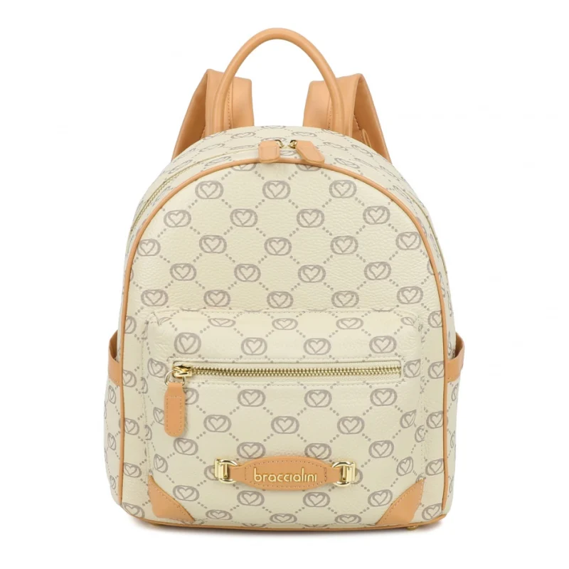 Дамска бежова раница Monogram Braccialini