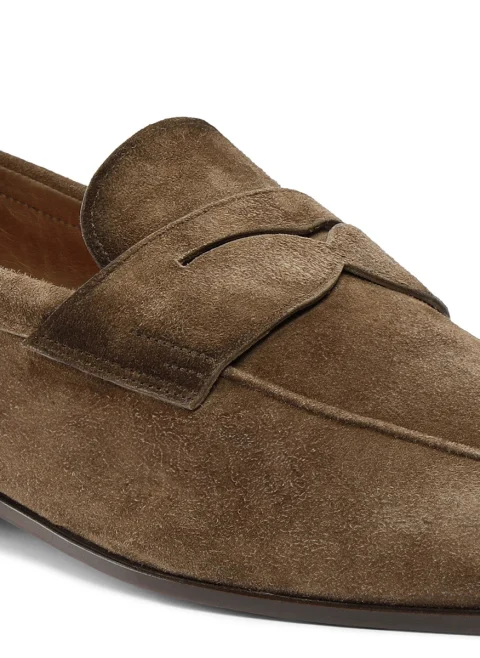 Велурени мокасини Santoni — снимка 5