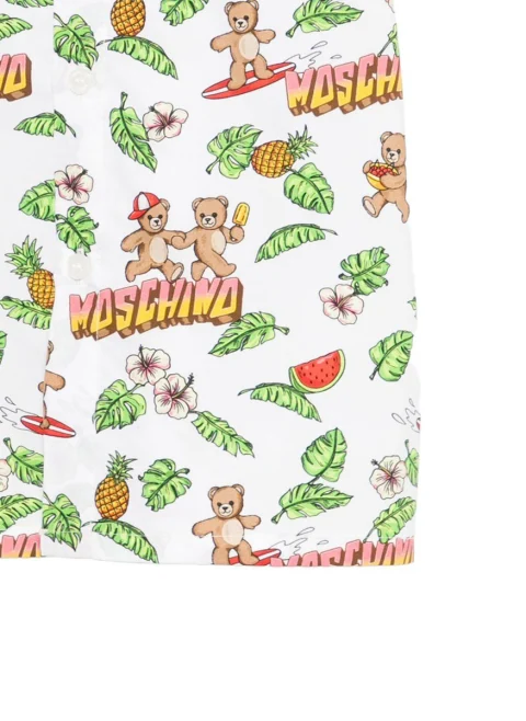 Риза с цялостен принт Moschino Kids — снимка 3