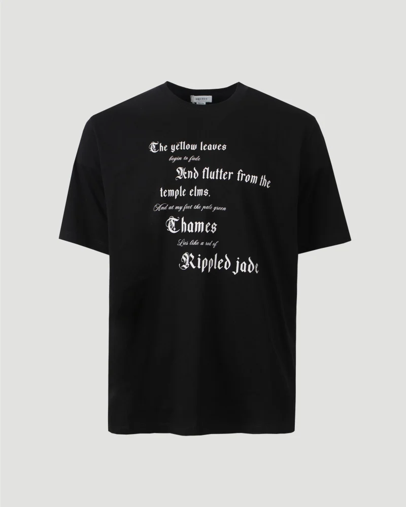 Cotton T-Shirt in Black
