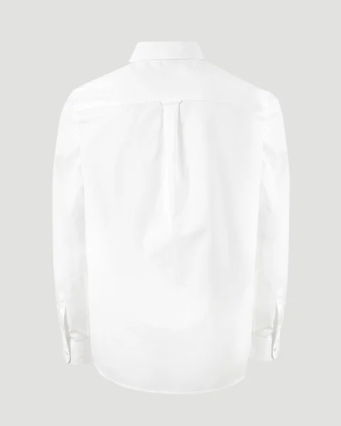 Embroidered Orange Oxford Shirt — снимка 3