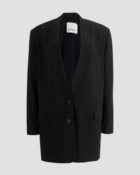 Single-Breasted Blazer in Black