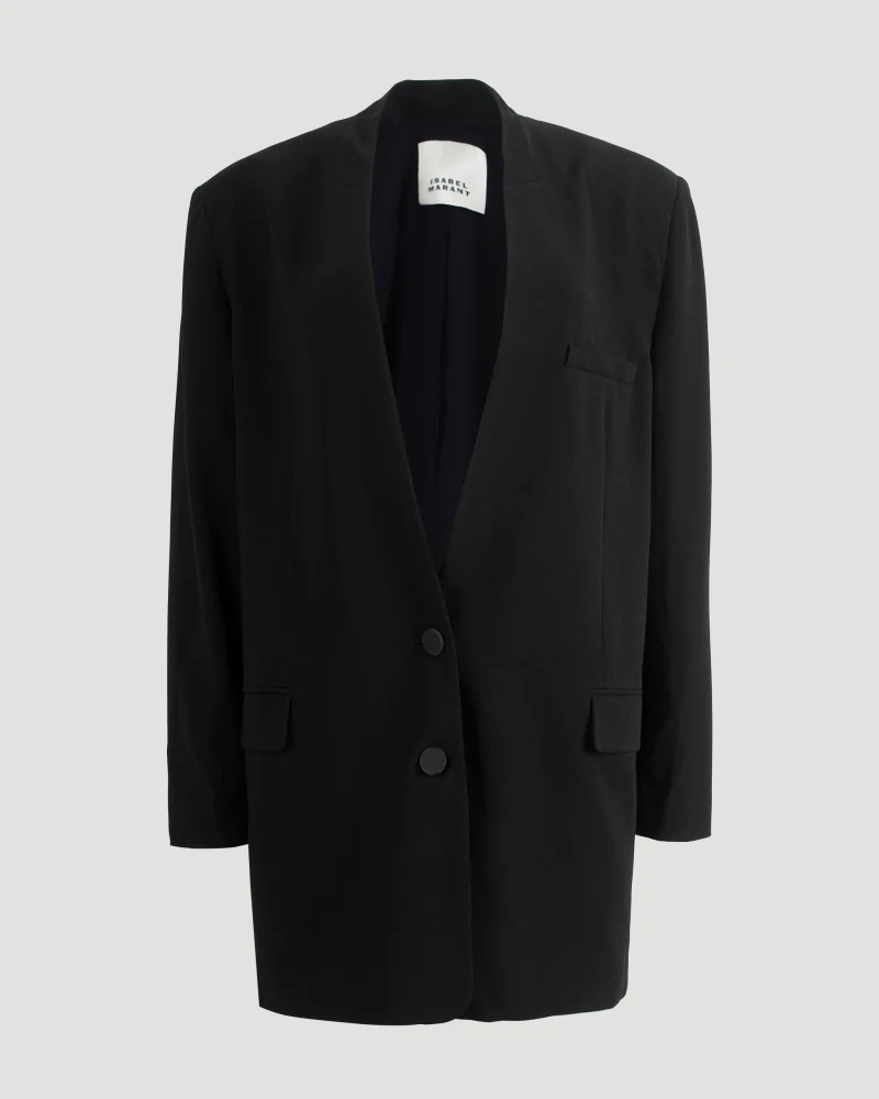 Single-Breasted Blazer in Black