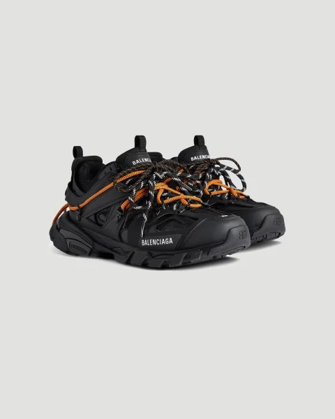 Track Trail Laces Sneaker in Black and Orange — снимка 2