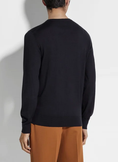 Блуза от кашмир и коприна 'Cashseta' Zegna — снимка 3