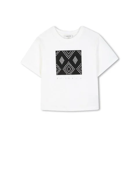 Тишърт с капси Lanvin Kids