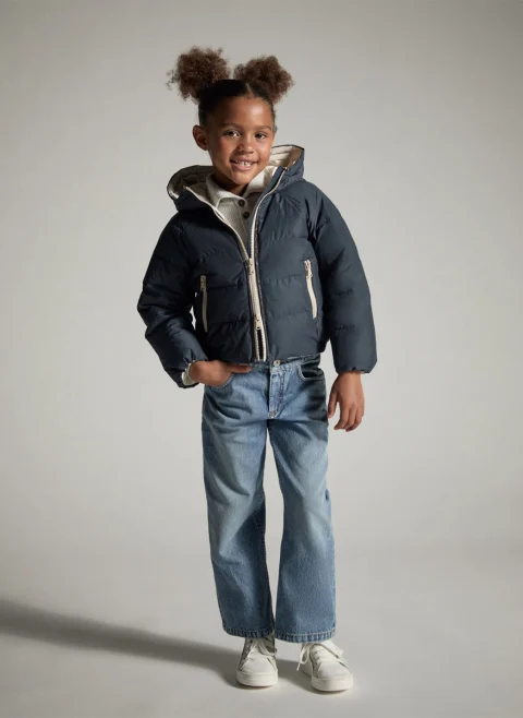Капитонирано яке с монили Brunello Cucinelli Kids 8 — снимка 5
