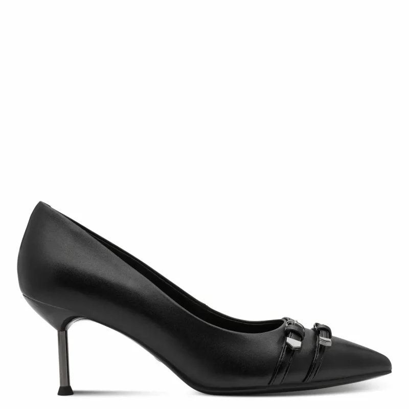 Токчета TAMARIS – 1-22440-46-003 BLACK LEATHER