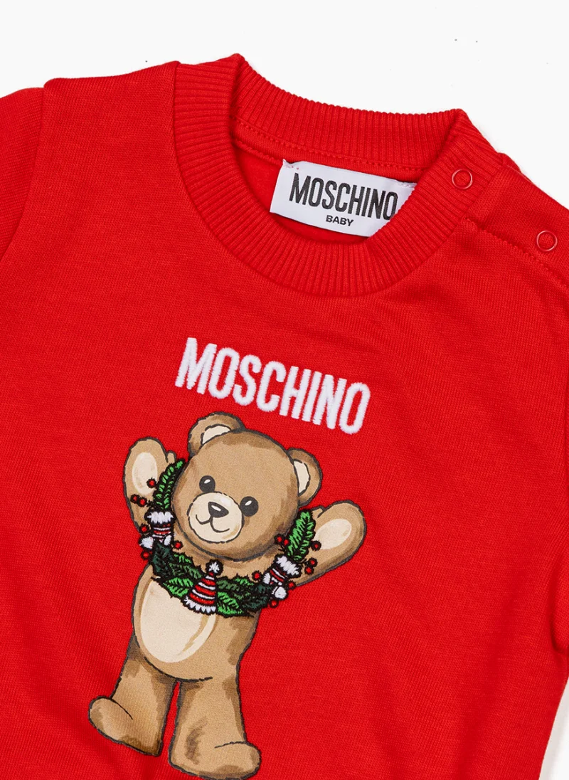 Суитшърт с принт Moschino Kids — снимка 3