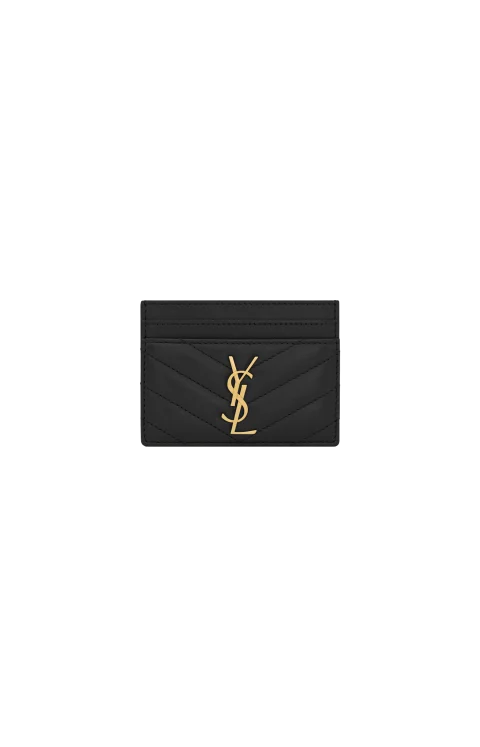 Cassandre Matelassé Card Case in Lambskin