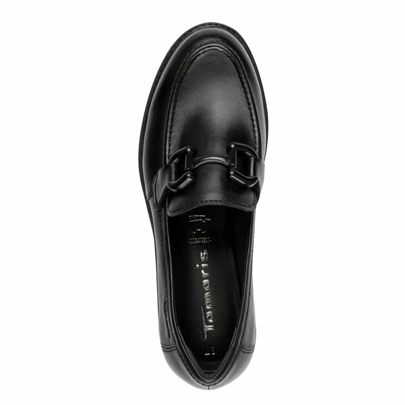 Дамски Лоуфър TAMARIS – 1-24733-45-003 BLACK LEATHER — снимка 5
