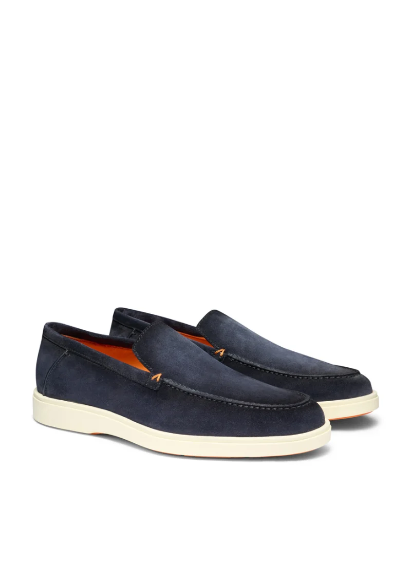 Велурени мокасини Santoni — снимка 2
