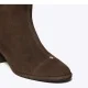 Дамски кафяви ботуши Cap - Toe TORY BURCH — снимка 4