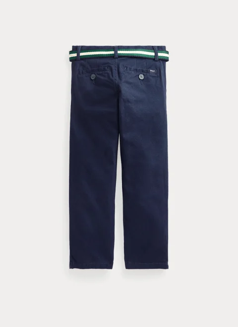 Панталон с контрастен колан Ralph Lauren Kids — снимка 2