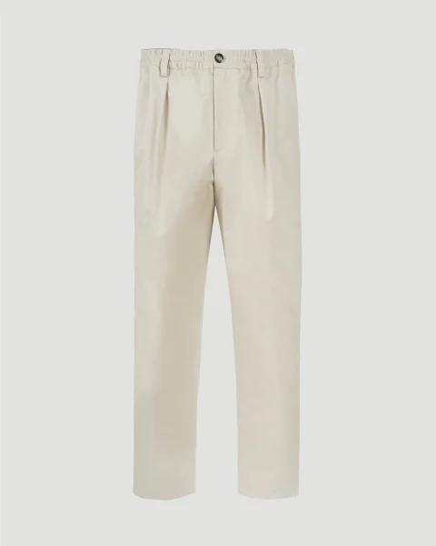 Cotton Trousers in Ivory