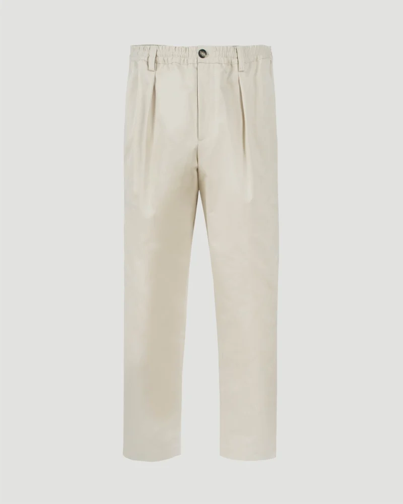 Cotton Trousers in Ivory