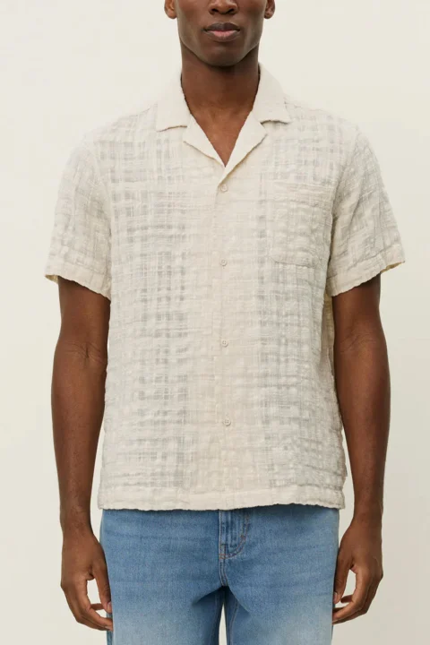 Риза Lesley Slub Ss 2.0 1000076 215-ivory — снимка 2