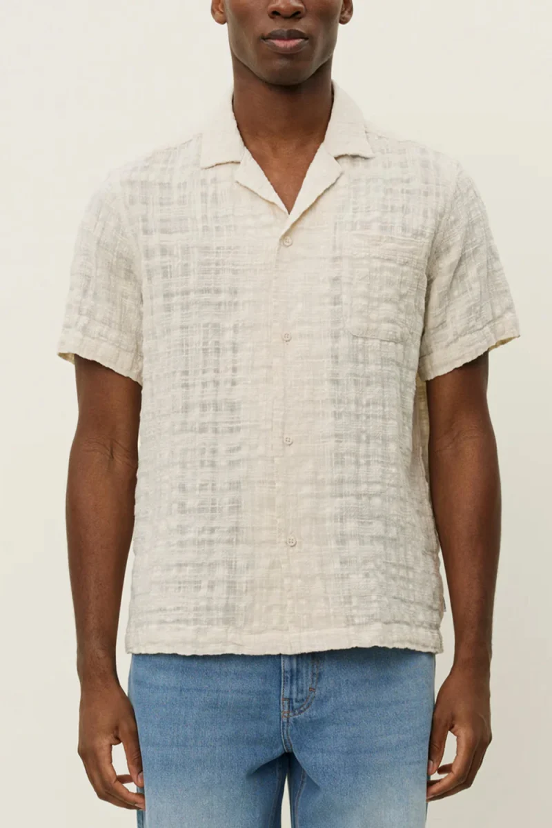 Риза Lesley Slub Ss 2.0 1000076 215-ivory — снимка 2