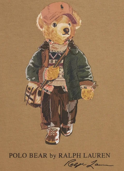 Блуза с принт 'Polo Bear' Ralph Lauren Kids 7-14 — снимка 3