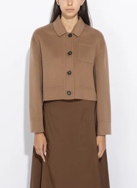 Яке от вълна със скъсена дължина 'Shirt style' 'S Max Mara Smmgiglio — снимка 5