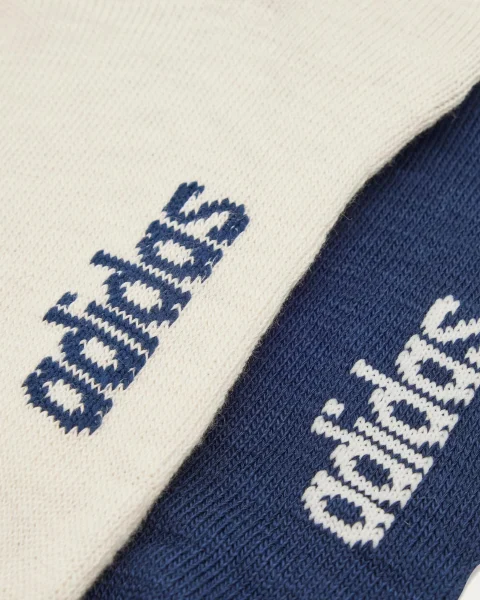 3-Stripes Socks in White and Navy — снимка 3