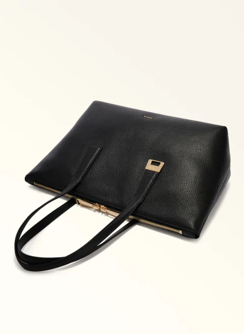 Кожена 'Tote' чанта Furla Olivia Nero M — снимка 3