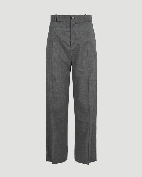 Wool Trousers in Grey