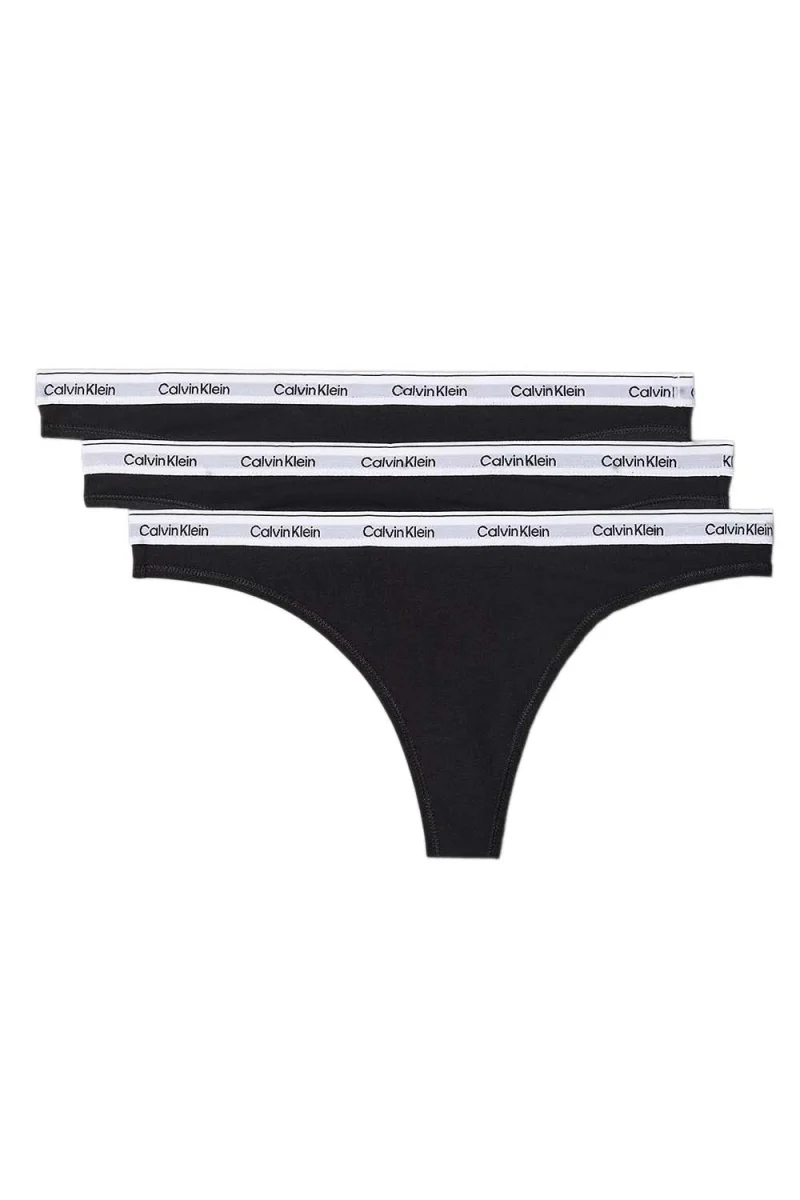 Бельо (Pack of 3) Thong 000QD5209E UB1 black/black/black