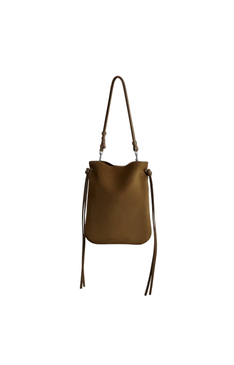 Gig Pouch in Toffee Suede