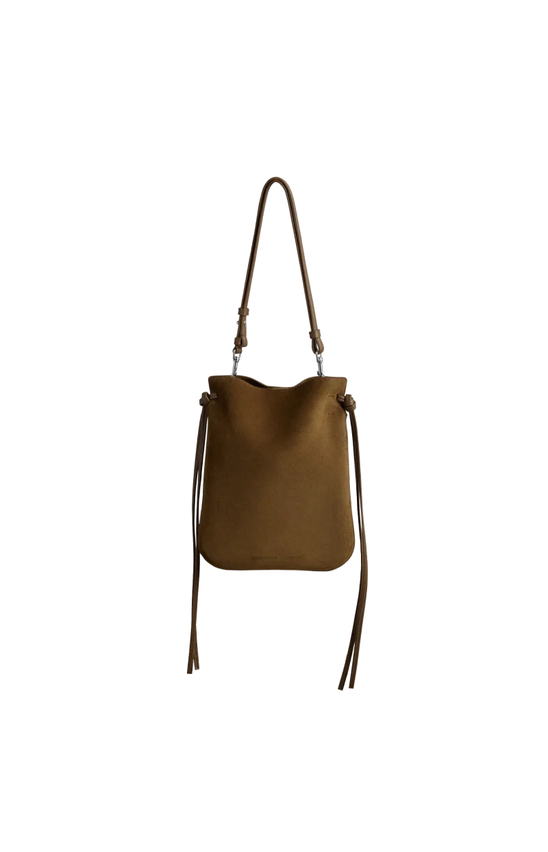 Gig Pouch in Toffee Suede