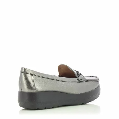 Дамски Лоуфър WIRTH – 50681 LOCANDA METALIC PEWTER — снимка 2