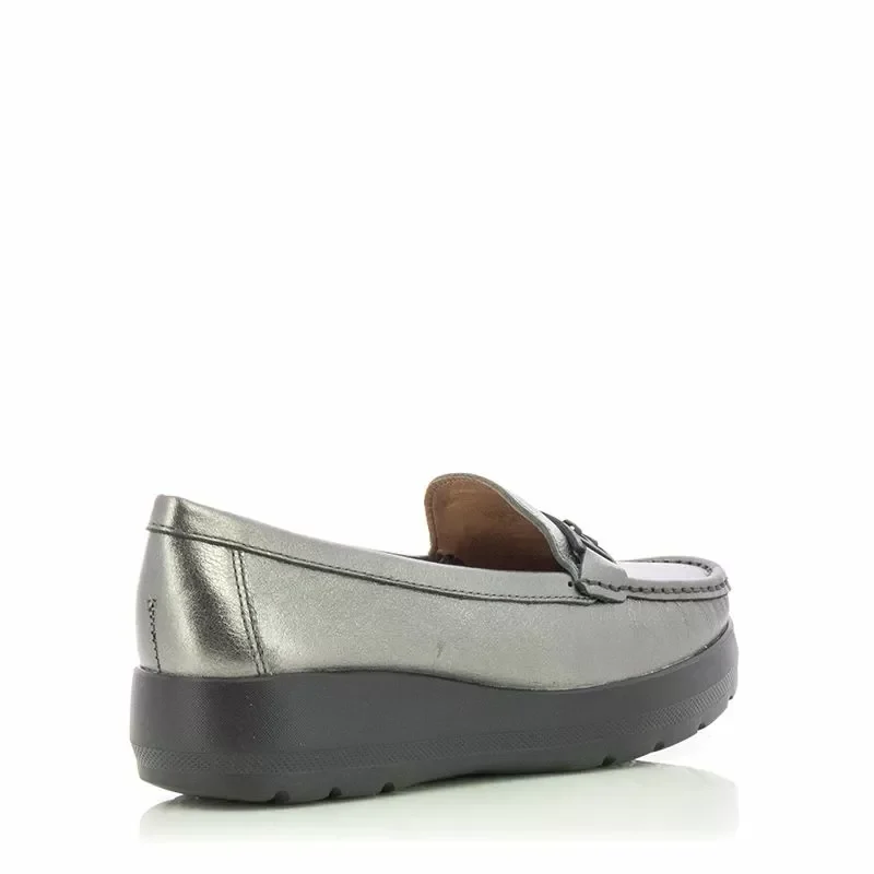 Дамски Лоуфър WIRTH – 50681 LOCANDA METALIC PEWTER — снимка 2