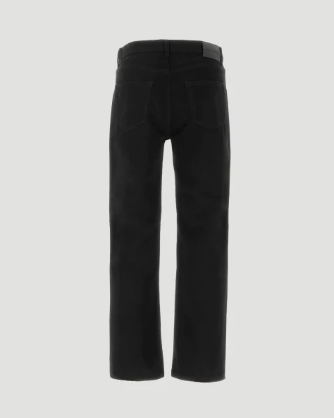 Straight-Leg Jeans in Black — снимка 3