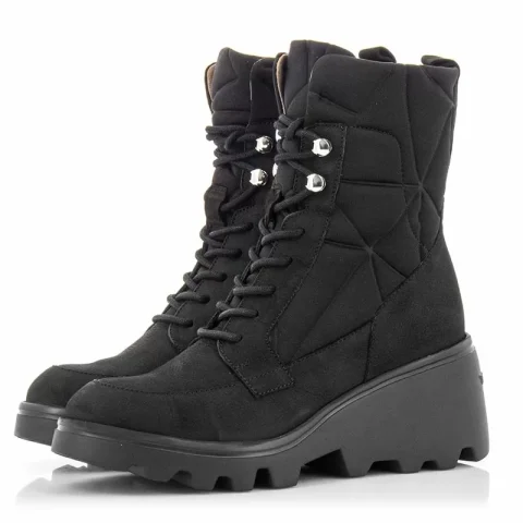 Дамски Кубинки WONDERS – G-7004 SILVER NEGRO/NEGRO — снимка 3