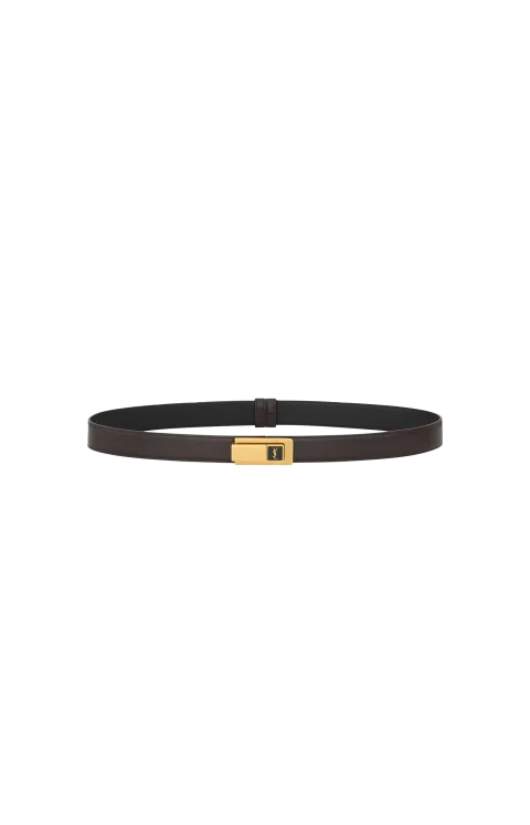 Charniere Buckle Belt in Smooth Leather — снимка 2